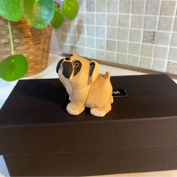 Vintage Artesania Rinconada Uruguay puppy dog figurine Boxer Bulldog Pug - Picture 3 of 7